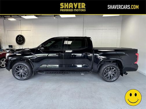 Midnight Black Metallic 2023 Toyota Tundra Hybrid Platinum
