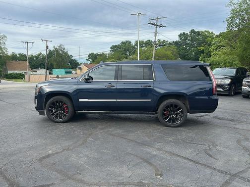 Dark Adriatic Blue Metallic 2018 Cadillac Escalade ESV Premium Luxury