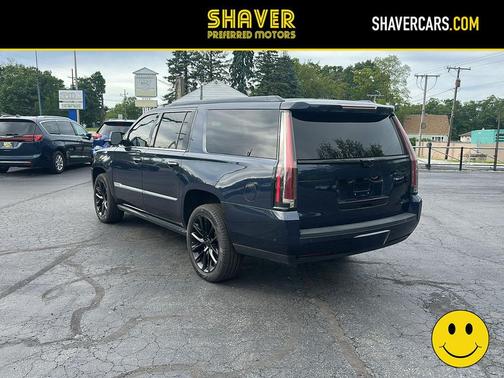 Dark Adriatic Blue Metallic 2018 Cadillac Escalade ESV Premium Luxury