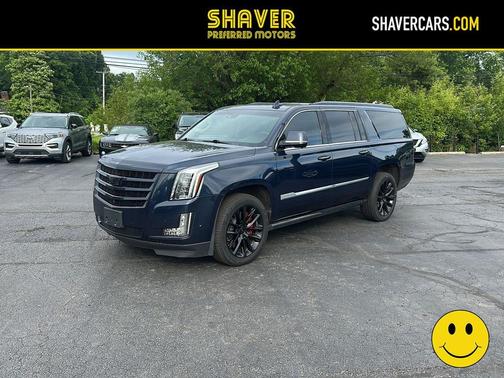 Dark Adriatic Blue Metallic 2018 Cadillac Escalade ESV Premium Luxury