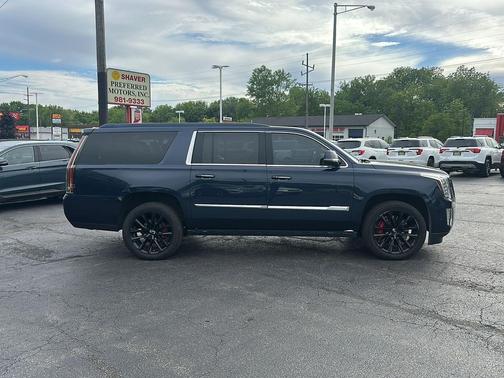 Dark Adriatic Blue Metallic 2018 Cadillac Escalade ESV Premium Luxury