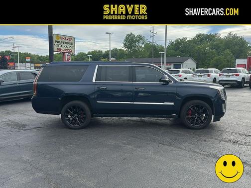Dark Adriatic Blue Metallic 2018 Cadillac Escalade ESV Premium Luxury