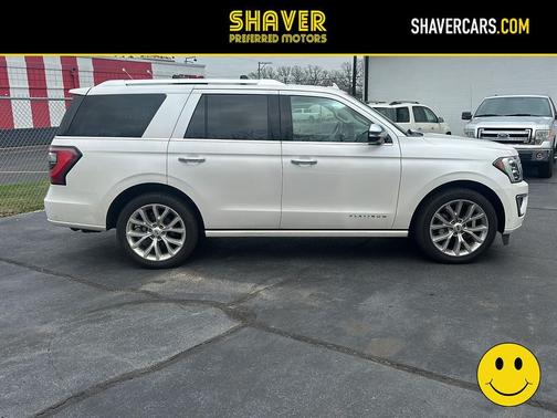 White Platinum Metallic Tri-Coat 2018 Ford Expedition Platinum