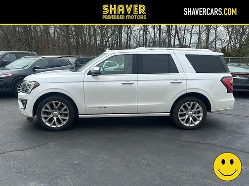 White Platinum Metallic Tri-Coat 2018 Ford Expedition Platinum