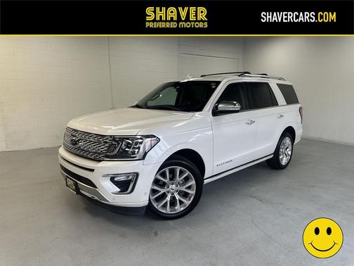 White Platinum Metallic Tri-Coat 2018 Ford Expedition Platinum