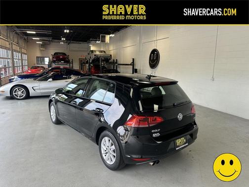 Black 2015 Volkswagen Golf Auto TSI S w/Sunroof