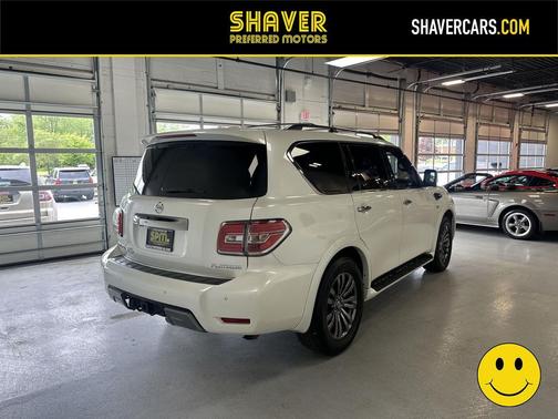 Pearl White Tricoat 2019 Nissan Armada Platinum