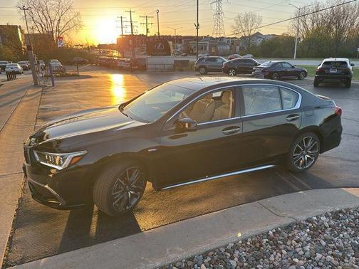 Majestic Black Pearl 2018 Acura RLX Sport Hybrid Advance Package