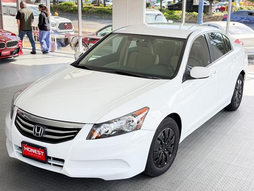 White 2012 Honda Accord LX