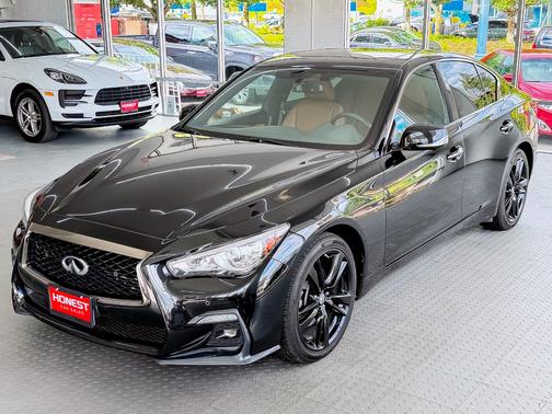 Black 2021 INFINITI Q50 3.0t SENSORY