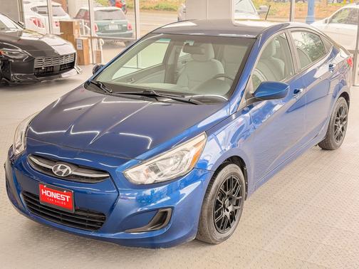 Blue 2017 Hyundai Accent SE