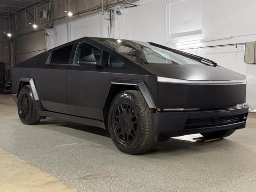 Silver 2024 Tesla Cybertruck Cyberbeast
