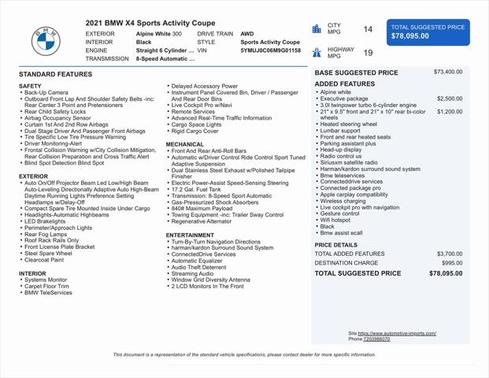 2021 BMW X4 M AWD