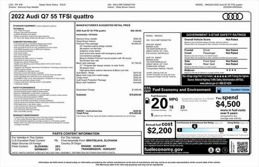 2022 Audi Q7 55 Premium Plus