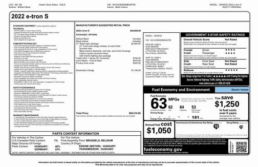 2022 Audi e-tron S Premium Plus