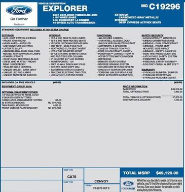 2021 Ford Explorer Timberline