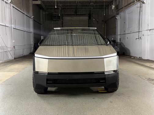 Silver 2024 Tesla Cybertruck Cyberbeast