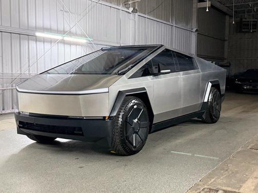 Silver 2024 Tesla Cybertruck Cyberbeast