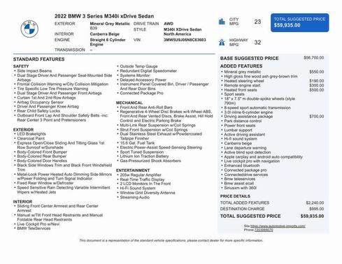 2022 BMW M340 i xDrive