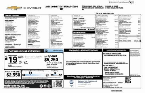 2021 Chevrolet Corvette Stingray w/3LT