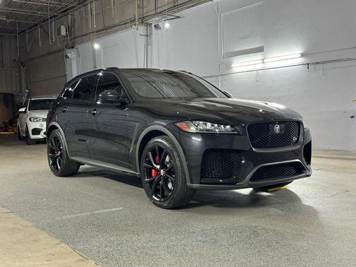 Black 2020 Jaguar F-PACE SVR P550 AWD Automatic