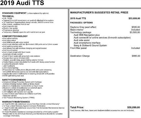 2019 Audi TTS 2.0T