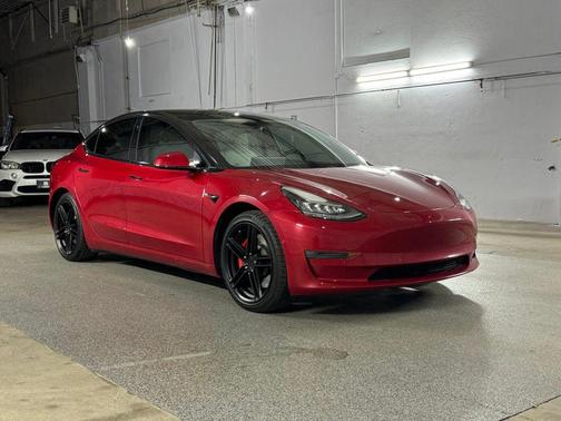 Red Multi-Coat 2020 Tesla Model 3 Performance