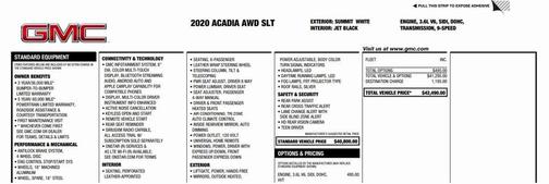 2020 GMC Acadia AWD SLT