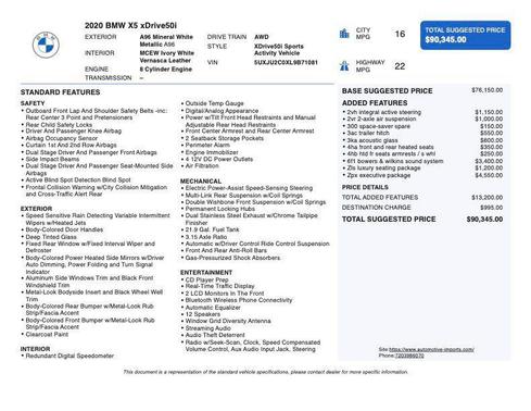 2020 BMW X5 xDrive50i