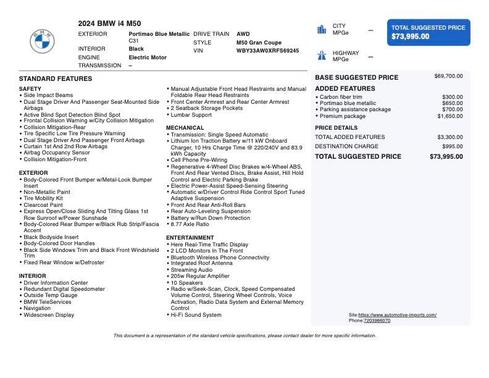2024 BMW i4 Gran Coupe M50
