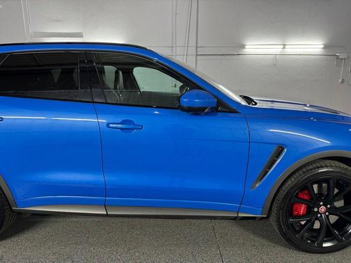 Blue 2020 Jaguar F-PACE SVR P550 AWD Automatic