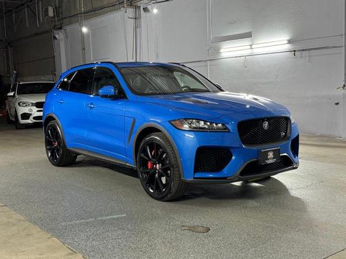 Blue 2020 Jaguar F-PACE SVR P550 AWD Automatic
