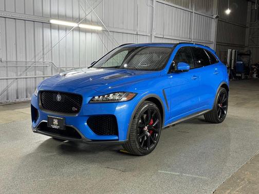 Blue 2020 Jaguar F-PACE SVR P550 AWD Automatic