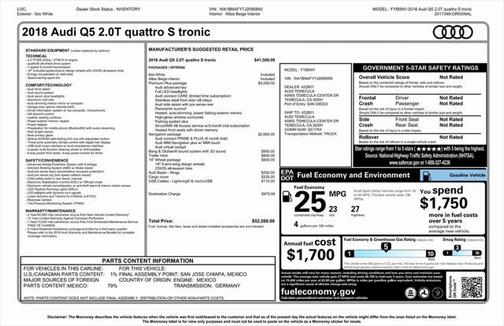 2018 Audi Q5 2.0T Premium Plus
