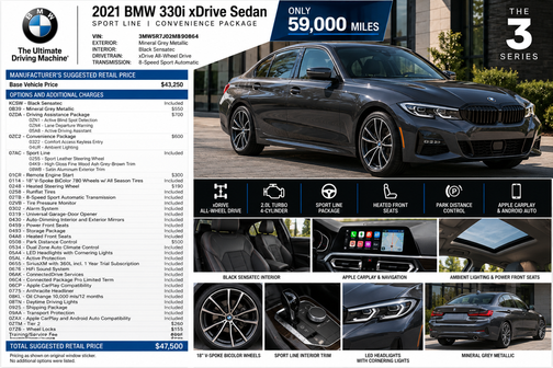 Mineral Gray Metallic 2021 BMW 330 i xDrive