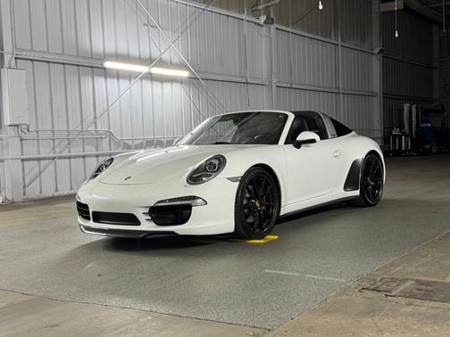 White 2014 Porsche 911 Targa 4S