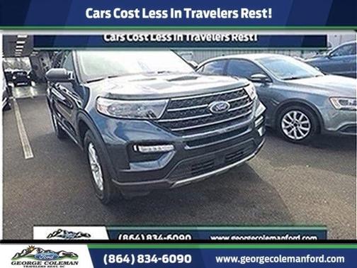 Blue Metallic 2022 Ford Explorer XLT