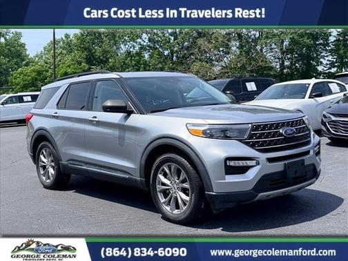 Iconic Silver Metallic 2022 Ford Explorer XLT