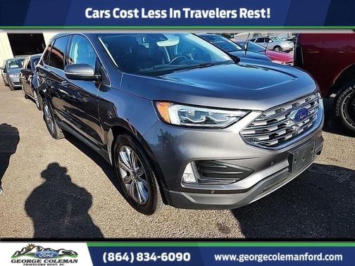Gray Metallic 2022 Ford Edge Titanium