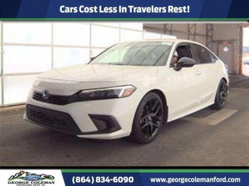 Platinum White Pearl 2023 Honda Civic Sport