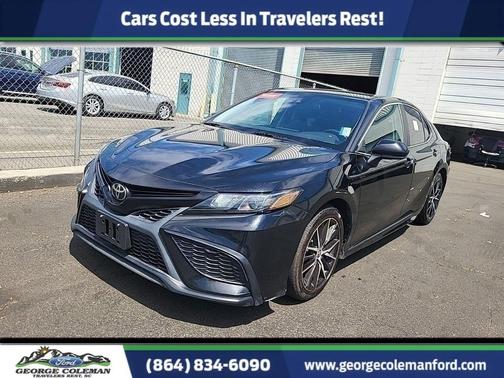 Midnight Black Metallic 2021 Toyota Camry SE