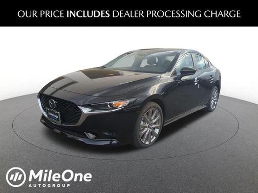 Jet Black Mica 2026 Mazda Mazda3 FWD w/Preferred Package