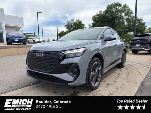 Pebble Gray 2024 Audi Q4 e-tron 50 Premium Plus