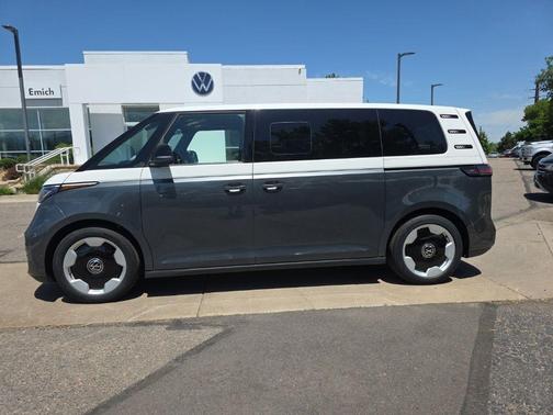 Indium Grey Metallic - Candy White 2025 Volkswagen ID. Buzz Pro S Plus