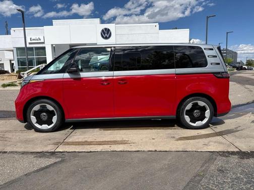 Cherry Red W/Metro Silver Upper 2025 Volkswagen ID. Buzz Pro S Plus