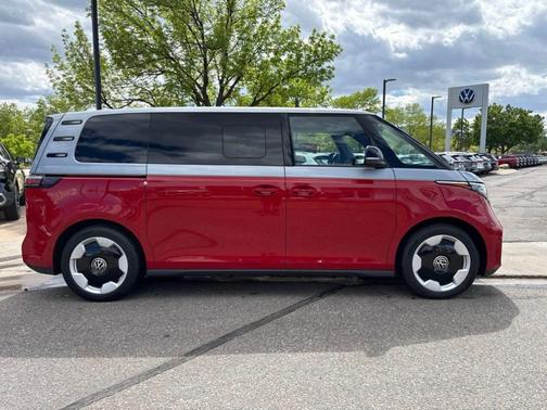 Cherry Red W/Metro Silver Upper 2025 Volkswagen ID. Buzz Pro S Plus