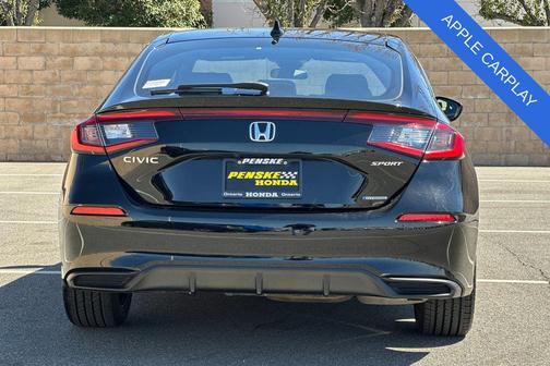 Crystal Black Pearl 2025 Honda Civic Hybrid Sport