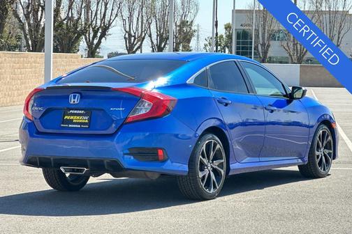 Aegean Blue Metallic 2021 Honda Civic Sport