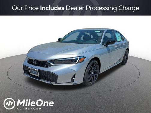 Solar Silver Metallic 2026 Honda Civic Hybrid Sport