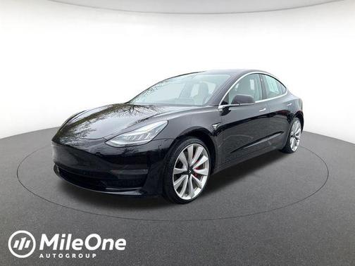 Solid Black 2019 Tesla Model 3 Long Range